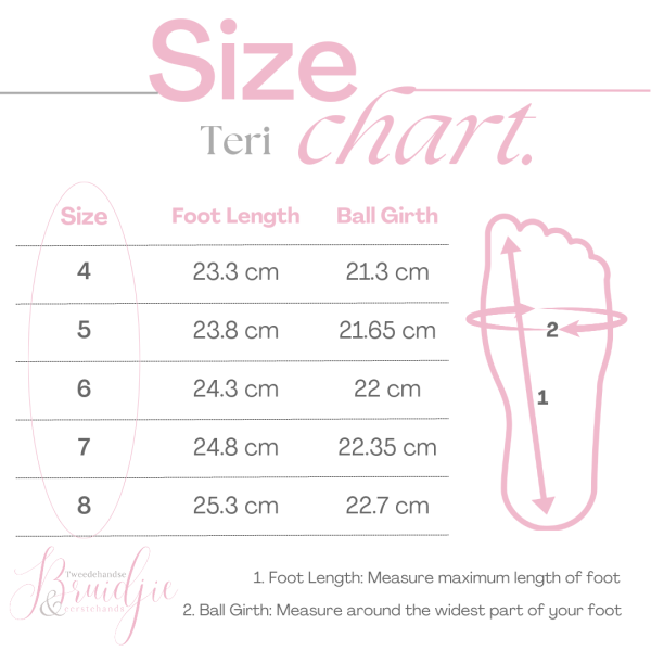 Teri Size Chart