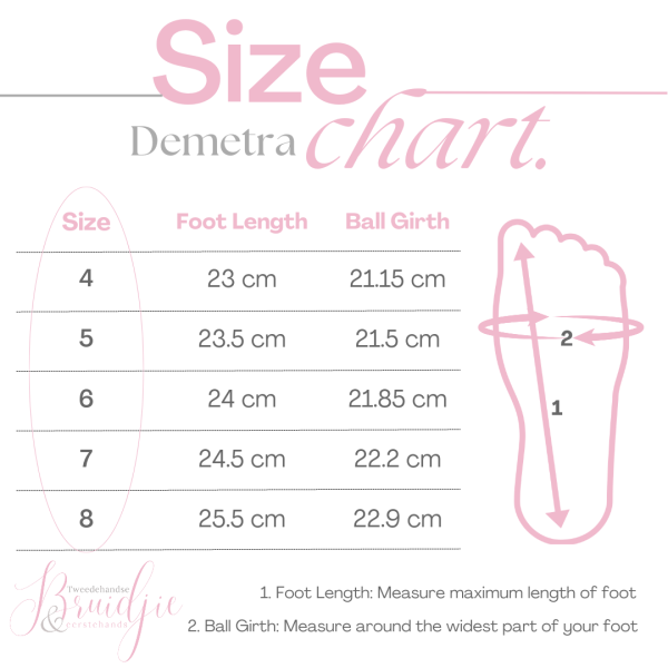Demetra Size Chart